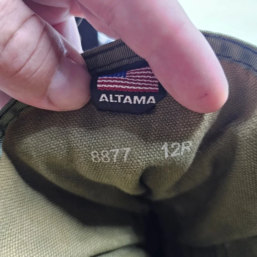 Altama Mens 12 R Army Canvas Military Tactical Jungle Combat Boots 1988 Vintage